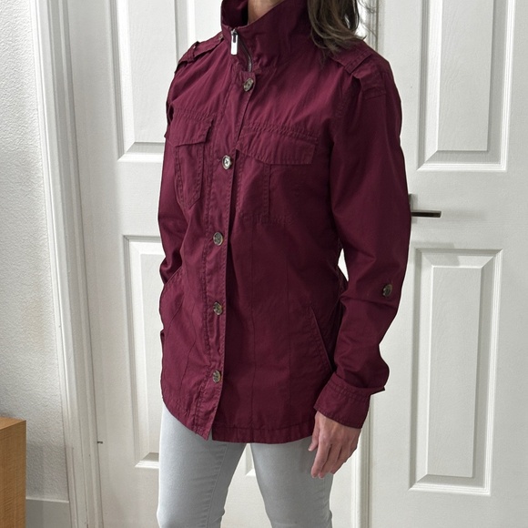 Buffalo David Bitton Utility Jacket - Maroon Size S - Picture 4 of 12